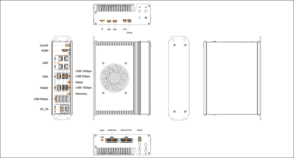 NVIDIA Jetson AGX Orin AI System interface